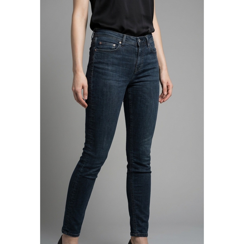 Acne Studios Bla Konst Climb Blue Black‎ Skinny Jeans 25 x 30 Dark Wash Italy
